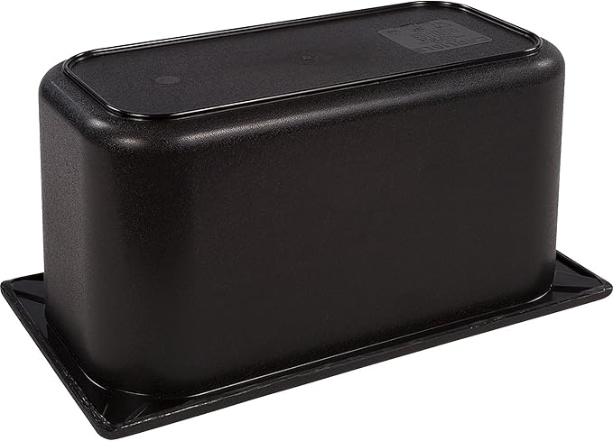 Carlisle FoodService Products CM110303 Coldmaster ABS Third-Size Divided Food Pan, 3.40 qt. Capacity, 12.68" x 6.89" x 6.01", Black