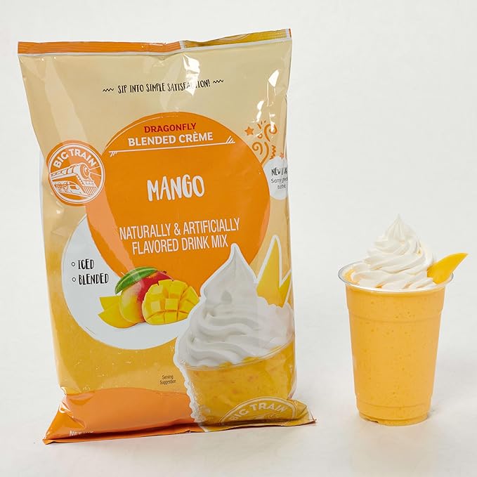 Big Train Dragonfly Mango Blended Crème Beverage Mix, 3.5 Pound (Pack of 1)