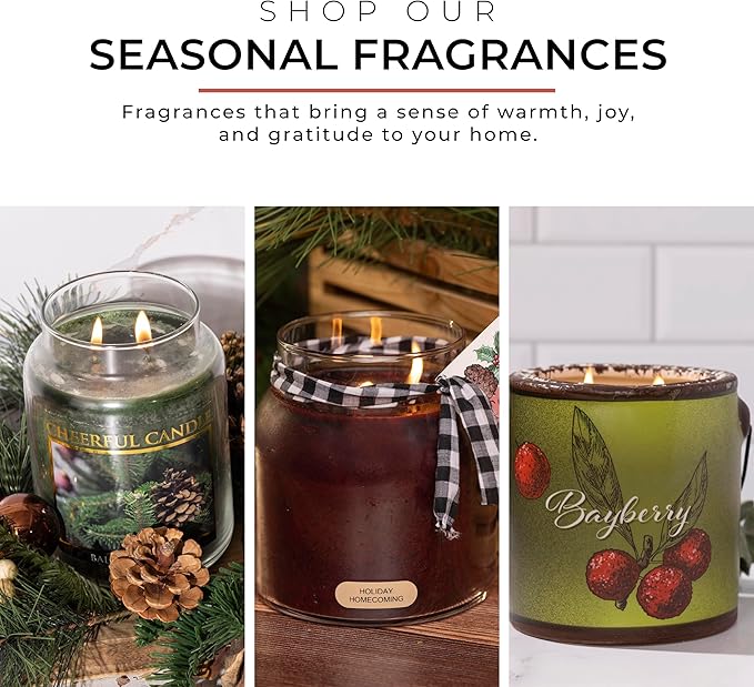 A Cheerful Giver - Bayberry - 34oz Papa Scented Candle Jar with Lid - Keepers of the Light - 155 Hours of Burn Time, Gift for Women, Green