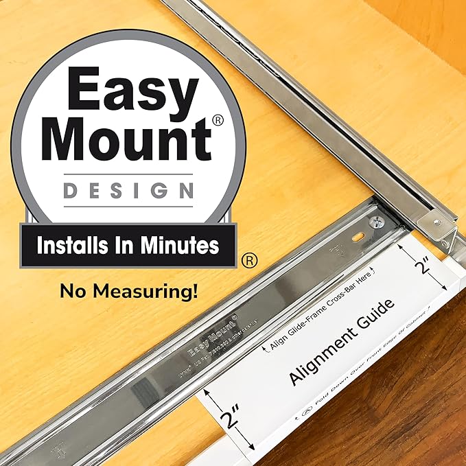 LYNK PROFESSIONAL® Pull Out Spice Rack Organizer for Inside Kitchen Cabinets - 6-3/8 inch Wide - Slide Out Drawer – Chrome Sliding Spice Cabinet Organization Shelf Racks - 1 Tier