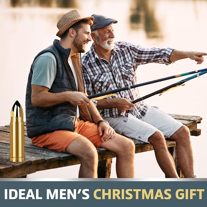 White Elephant Gift for Men Dad Him - 17oz Cool Stainless Steel Tumbler - Unique Christmas Day Hunting Birthday Xmas Mens Gifts for Him Boyfriend Husband - Stocking Stuffers Cup Mug Gifts for Adult
