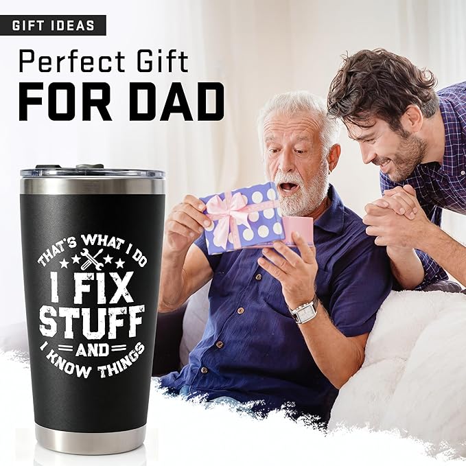 Christmas Gifts for Men, Dad, Grandpa - Birthday Gifts for Mens Unique - Stocking Stuffers for men - Dads Birthday Gift Ideas - 20Oz Men Tumbler Stainless Steel for Birthday, Father's Day, Christmas