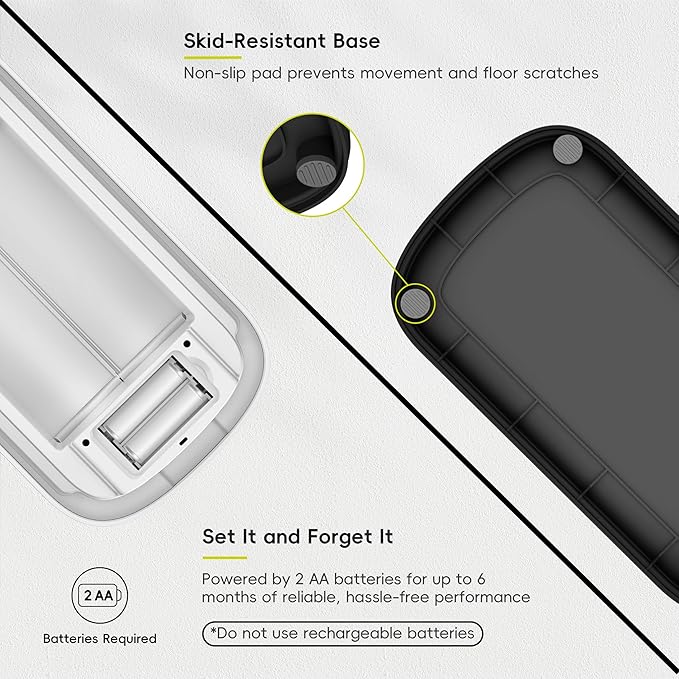 EKO Astro Slim Sensor Trash Can, 10L / 2.6 Gallon Touchless Garbage Bin with Soft-Close Butterfly Lid, Motion Sensor Stainless Steel Garbage Can for Bathroom, Kitchen, Office, Matte White, Waterproof