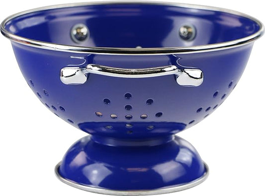 Calypso Basics by Reston Lloyd Powder Coated Enameled Colander, 1 Quart, Indigo