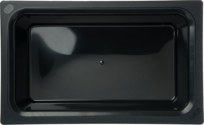 Carlisle FoodService Products CM110003 Coldmaster Plastic Standard Full-Size Food Pan, 15 qt. Capacity, 20.68" x 12.72" x 6.40", Black