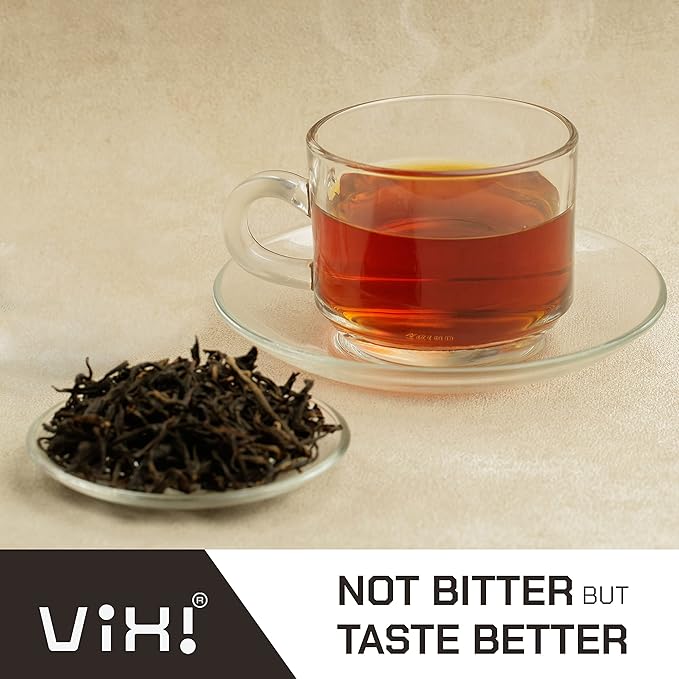VIXI Black Tea Loose Leaf, (16.00 Oz), Vietnam's Mountain Tea, Bold Flavored, Taste Like Assam, Dried Whole Full Large Leaves, Sugar Free, 100% Natural from Ancient Tea Tree (Pack of 2)