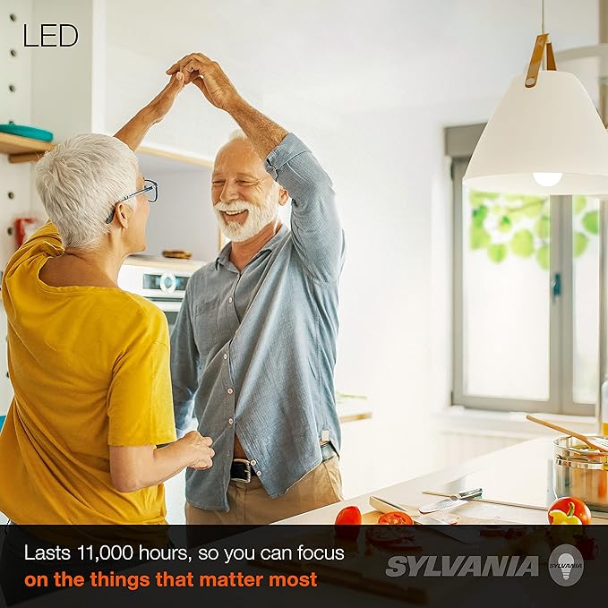 Sylvania LED Light Bulb, 60W Equivalent A19, Efficient 8.5W, Medium Base, Frosted Finish, 800 Lumens, Daylight - 2 Pack (79282)