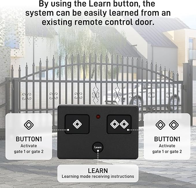 3 Button gate Opener Controls