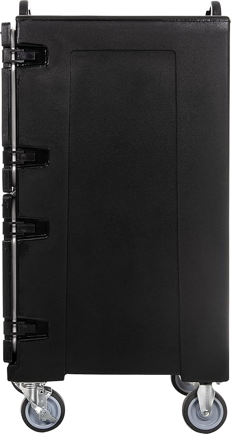Carlisle FoodService Products Cateraide Insulated Front Loading Food Pan Carrier with Casters for Catering, Events, and Restaurants, Plastic, 10 Pans, Black