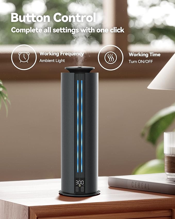 1800 Sq Ft Cordless Waterless Diffuser, 100ml Hotel Collection Diffuser Scent Air Machine for Home Cold Air Essential Oil Diffuser for Large Room Office Quiet (Black)