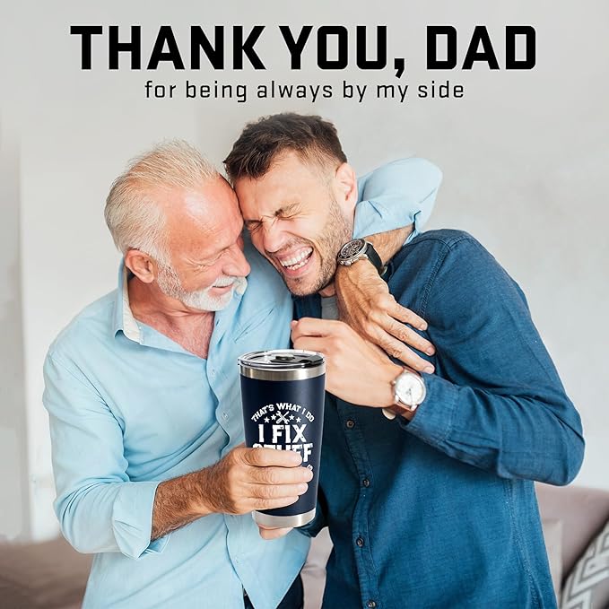 Christmas Gifts for Men, Dad, Grandpa - Birthday Gifts for Mens Unique - Stocking Stuffers for men - Dads Birthday Gift Ideas - 20Oz Men Tumbler Stainless Steel for Birthday, Christmas, Father's Day