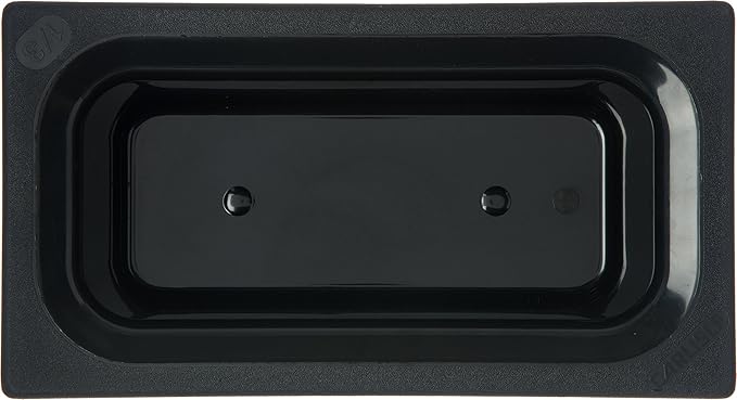 Carlisle FoodService Products CM110203 Coldmaster ABS Third-Size Food Pan, 4 qt. Capacity, 12.68" x 6.89" x 6.01", Black