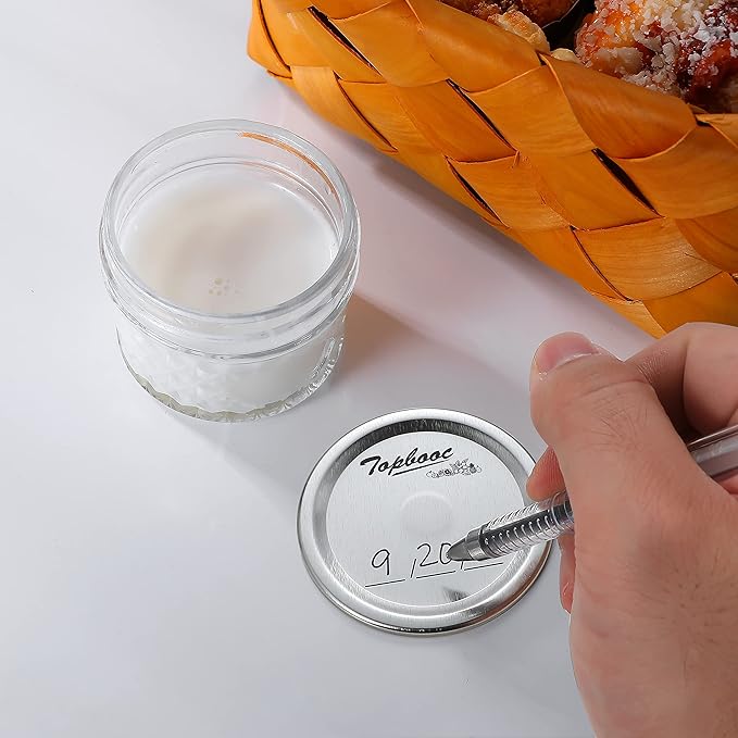 Canning Lids for Ball, Kerr Jars - Split-Type Metal Mason Jar Lids for Canning - Food Grade Material, 100% Fit & Airtight for Regular Mouth Jars (Regular Mouth（150 Pcs）)