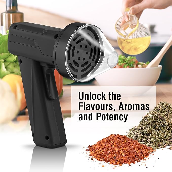 2.5" Large Electric Grinder Herb Grinder, Auto Spice Grinder with Auto Dispensing (Black)