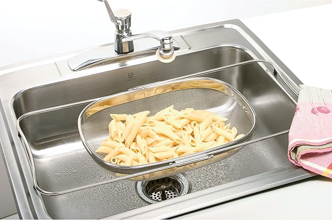 Norpro Stainless Steel Over-Sink Strainer