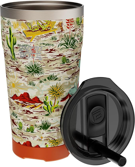 BOTE MagnePod Drinkware Insulated Drink Tumbler includes Lid with Straw Magnetically attaches to Compatible SUPs Kayaks Floats Hangouts 20 oz Multiple Colors