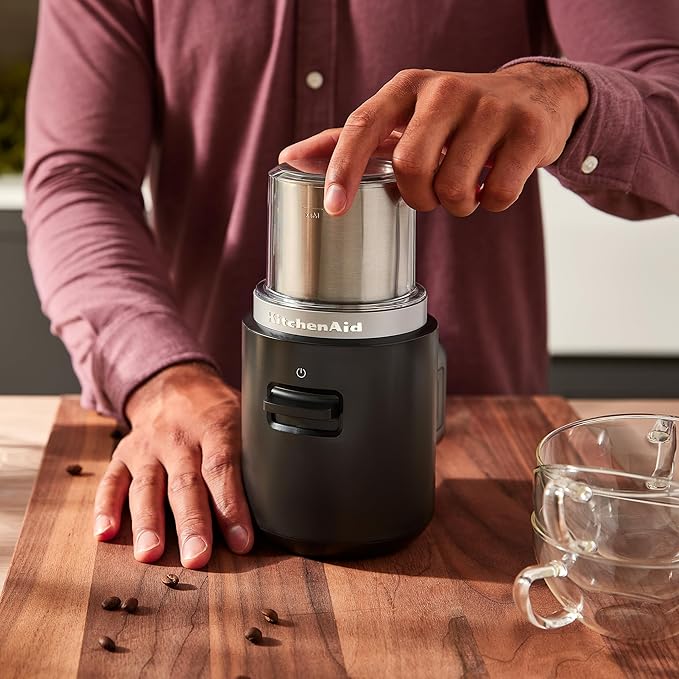 KitchenAid Go™ Cordless Blade Grinder - battery sold separately, KBGR100, Black Matte