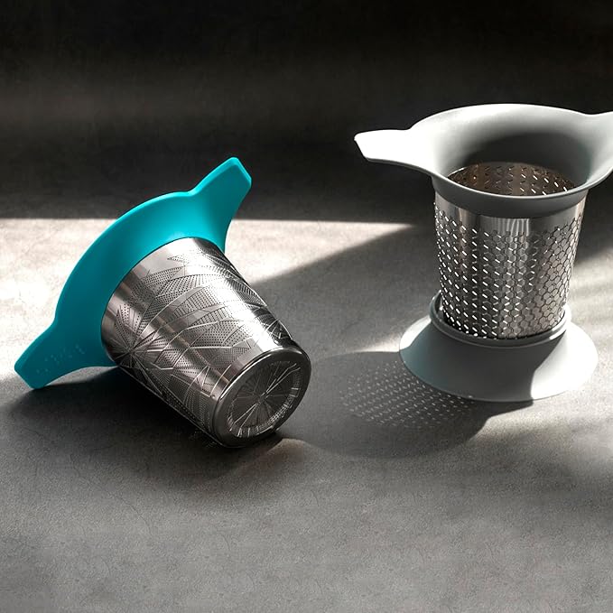Tea Basket For Loose Tea Loose Leaf Tea Steeper For Loose Leaf Tea Stainless Tea Infuser Fine Mesh Tea Infuser Tea Filter Strainer Tea Diffusers For Loose Tea Brewer (Reflection)