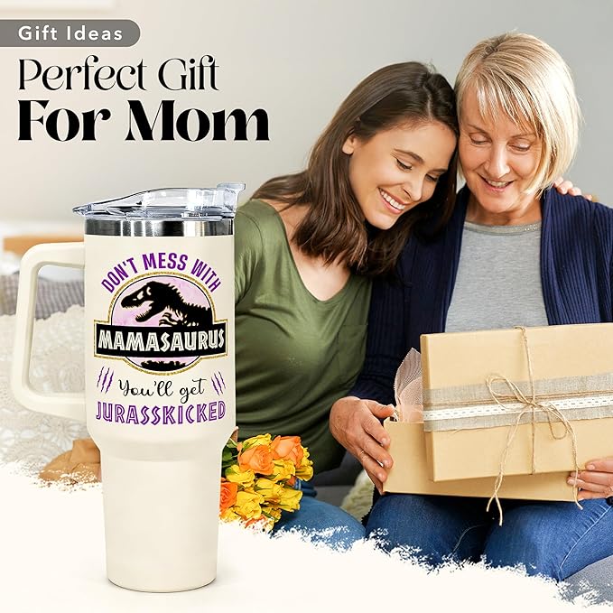Christmas Gifts for Mom, Women - Gifts for Mom from Daughter, Son - Cool Birthday gifts for Moms, Women, Mothers - Moms Birthday Gift Ideas - Best mom Tumbler 40 Oz Stainless Steel moms Coffee Cup