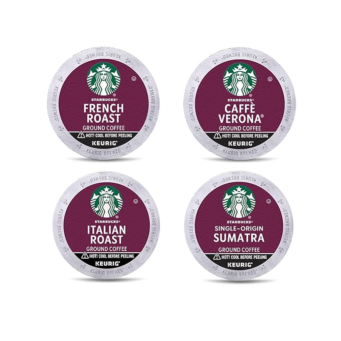 Starbucks K-Cup Coffee Pods, Dark Roast Hot or Iced Coffee, Variety Pack, 96 Keurig Pods