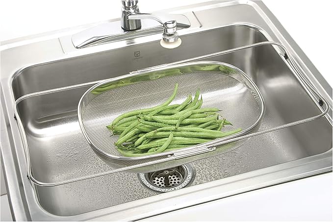 Norpro Stainless Steel Over-Sink Strainer