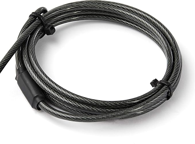 6.5 [2m] 3-in-1 Universal Laptop Cable Lock - Keyed Security Lock for K-Slot, Nano & Wedge Slot Desktop/Laptop - Anti-Theft