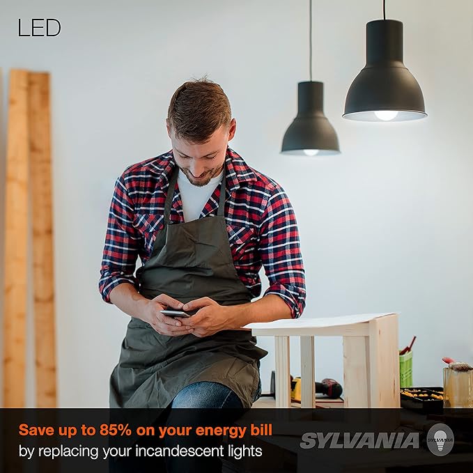 LEDVANCE Sylvania LED Light Bulb, 60W Equivalent A19, Efficient 8.5W, Medium Base, Frosted Finish, 800 Lumens, Daylight (79281) (Pack of 1)