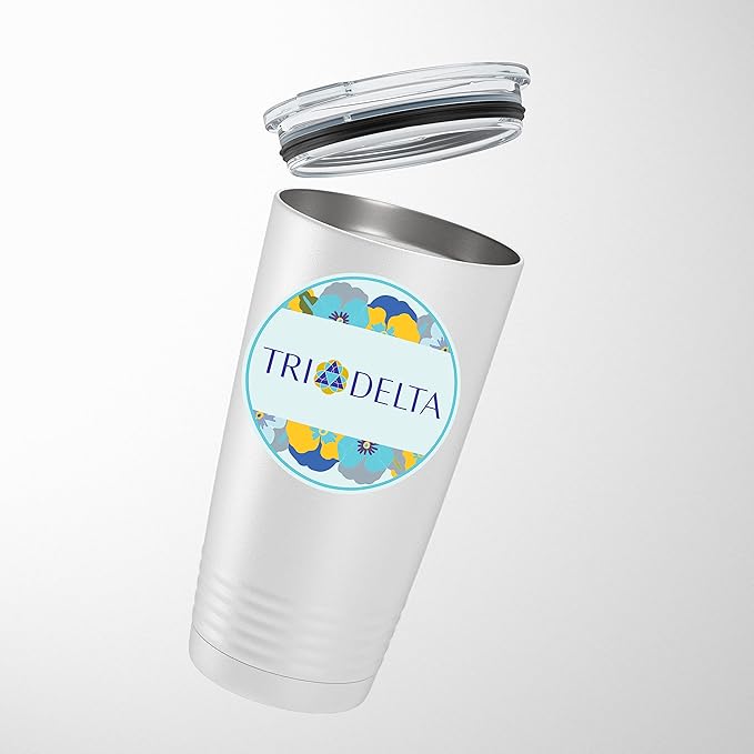 Sorority Stainless Steel Tumbler - 20oz - Ringed Base (#3)