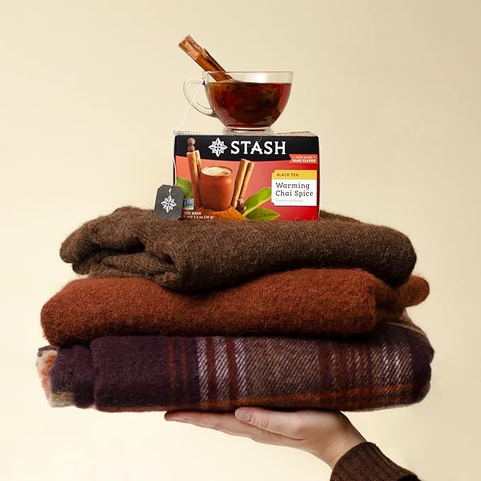 Stash Tea Chai Spice Black Tea, 6 Boxes with 20 Tea Bags Each (120 Tea Bags Total)