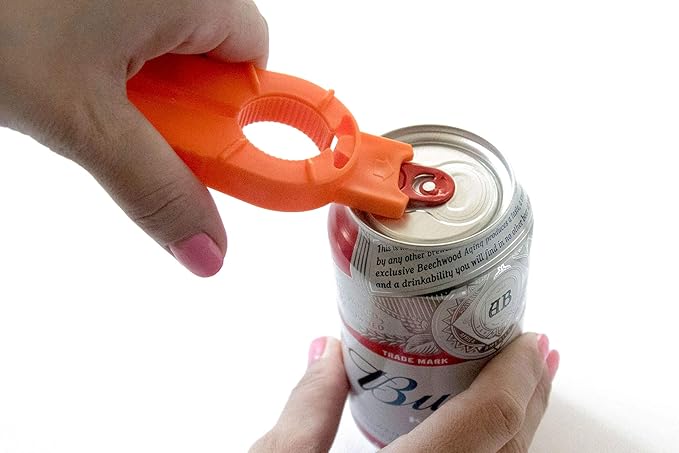 2-pack Multifunctional Bottle and Can Opener, Plastic Water Bottles, Twist-Off, Pull Tab Soup, for Weak Hands, Seniors, Elderly, Rheumatoid Arthritis, Botle Gripper, Ergonomic Lid Seal Remover