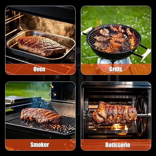 Meater Thermometer Wireless, 2 Probes Bluetooth Meat Thermometer, 572°F Heat Resistance WiFi Smart Accuracy of ±0.5°F, LCD Display Wireless Thermometer for Grilling, Oven Smoker, Air Fryer