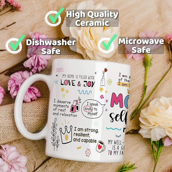 Mothers Day Gifts for Mom Mugs, Mama Coffee Mug with Inspirational Quote, Cute Mama Mugs for Daily Tea and Coffee, Coffee Mug for Mom Affirmations, Best Moms Cup Gift from Daughter, Son