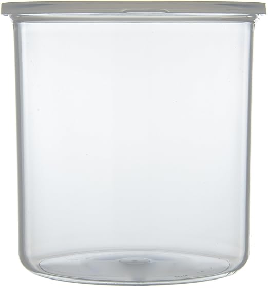 Carlisle FoodService Products Classic Round Storage Container Crock with Lid for Kitchen, Restaurants, Home, Plastic, 2.7 Quarts, Clear