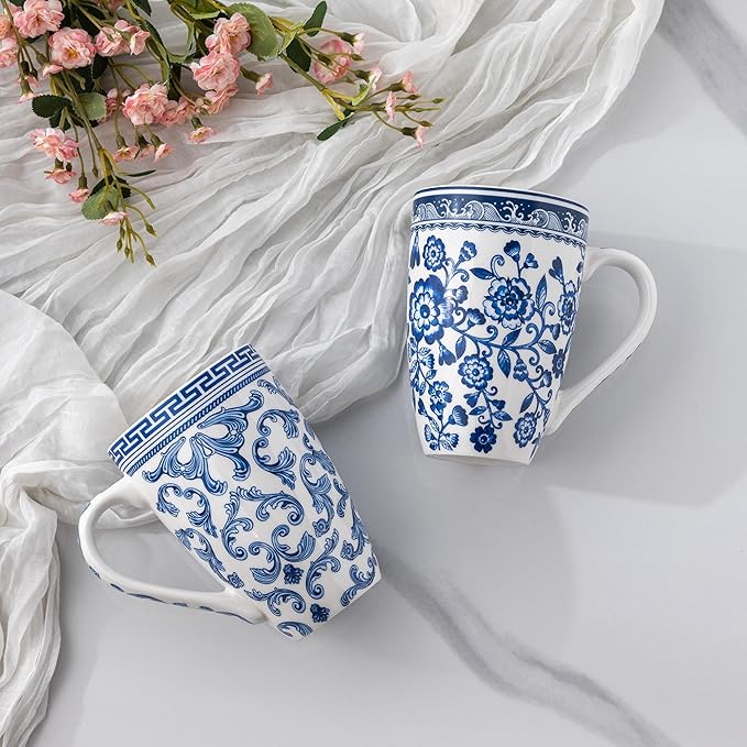 AmorArc Porcelain Tea Mug with Infuser and Lid, 18 Oz Tea Cup with Handle for Loose Leaf Tea, Gift for Tea Lovers of Men and Women