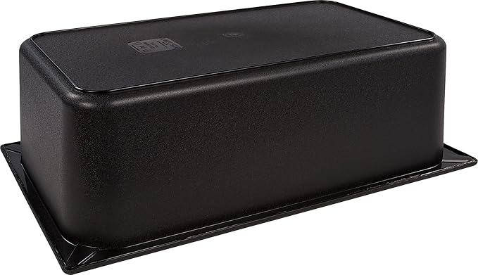 Carlisle FoodService Products CM110003 Coldmaster Plastic Standard Full-Size Food Pan, 15 qt. Capacity, 20.68" x 12.72" x 6.40", Black