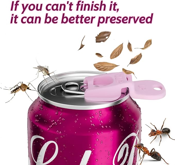CanGuard 12 Pack Can Lids – Can Covers with Easy Tab Opener, Colorful Drink Can Protector Cap for Soda,Beer,Bug Shield for Coke, Dust at the Party, BBQ, Beach
