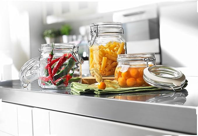 Bormioli Rocco Fido Hermetic 5-Piece Jar Set