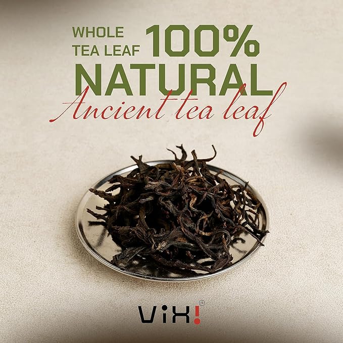 VIXI Black Tea Loose Leaf, (16.00 Oz), Vietnam's Mountain Tea, Bold Flavored, Taste Like Assam, Dried Whole Full Large Leaves, Sugar Free, 100% Natural from Ancient Tea Tree (Pack of 2)