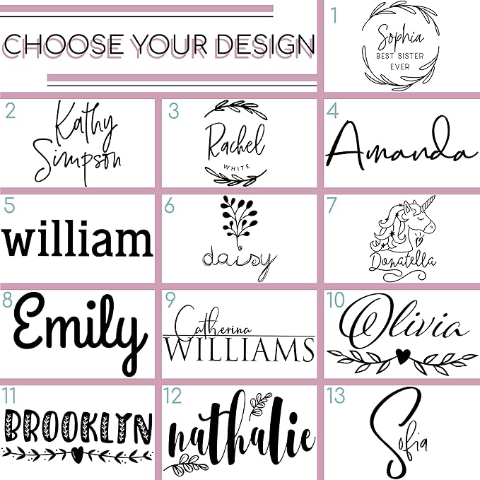 Personalized Tumblers, Stainless Steel 20 oz Tumbler w/Lid |13 Different Designs| Personalized Cups Double Walled Insulated Coffee Cup for Travel - Soft Pink