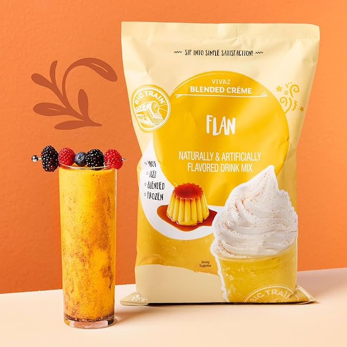 Big Train Vivaz Flan Blended Crème Beverage Mix, 3.5 Pound (Pack of 1)