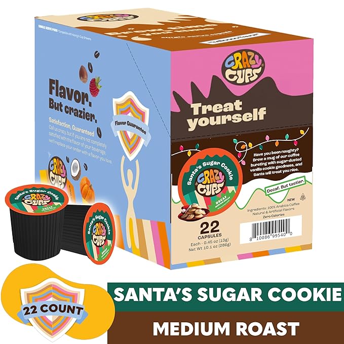 Crazy Cups Santa's Sugar Cookies DECAF 22ct