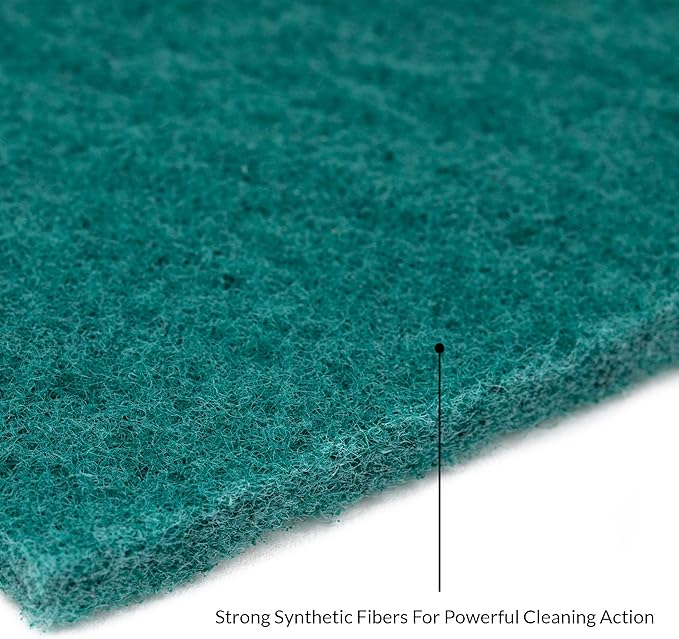50 Pack Heavy Duty Scouring Pads 4x6 Inch – Green Scrubbing Pads, Non Scratch Bulk Scrub Pads for Kitchen, Dishes, Pots, Pans, Grill & Household Cleaning – Reusable Multipurpose Scrubber Pads