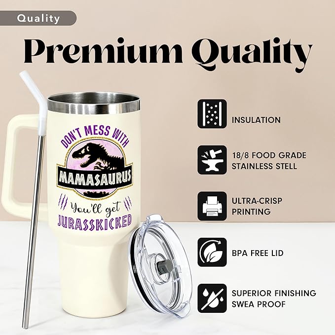 Christmas Gifts for Mom, Women - Gifts for Mom from Daughter, Son - Cool Birthday gifts for Moms, Women, Mothers - Moms Birthday Gift Ideas - Best mom Tumbler 40 Oz Stainless Steel moms Coffee Cup