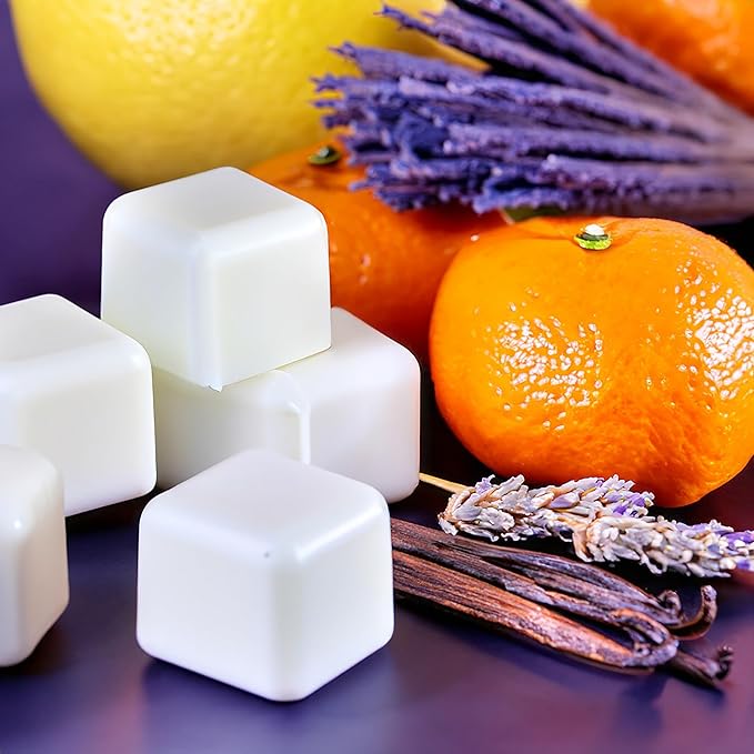 Baby Powder Strongly Scented Hand Poured Vegan Wax Melts, 12 Scented Wax Cubes, 6.4 Ounces in 2 x 6-Packs