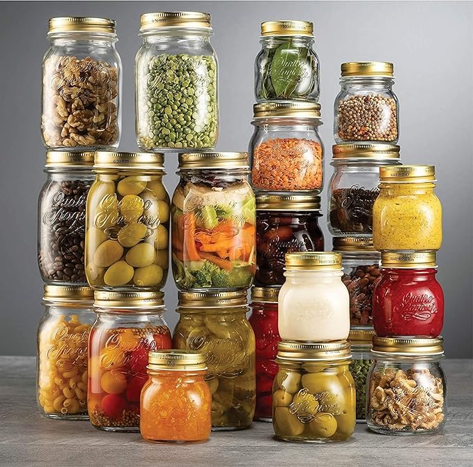 Bormioli Rocco Quattro Stagioni Extra Lids, Set of 3 - Replacement 56mm Aluminum Sealing Tops, Ideal for Home Canning & Food Storage - Hand Wash Only - Made in Italy