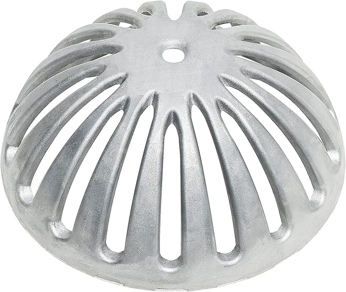 Leyso Heavy Duty Aluminum Drain Cover, Sink Drain Cover, Floor Drain Cover, Dome Strainer for Compartment Sink, Kitchen, Outdoor, Garden, Restaurant 5-1/2" W x 2-1/4"H (1 PCS)