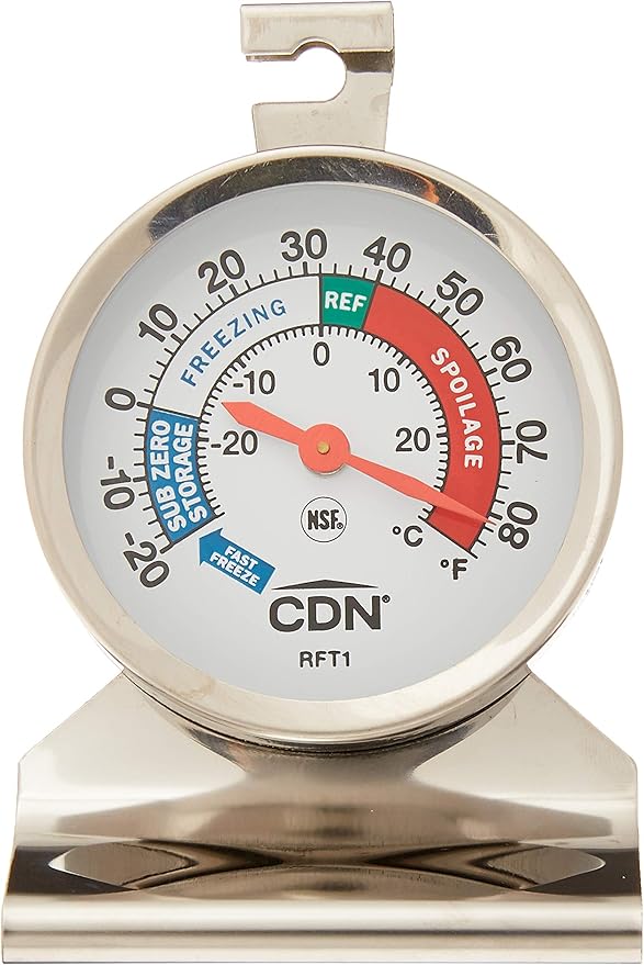 CDN RFT1 Proaccurate Heavy Duty Refrigerator Freezer Thermometer, ProAccurate Heavy Duty Refrigerator/Freezer Thermometer