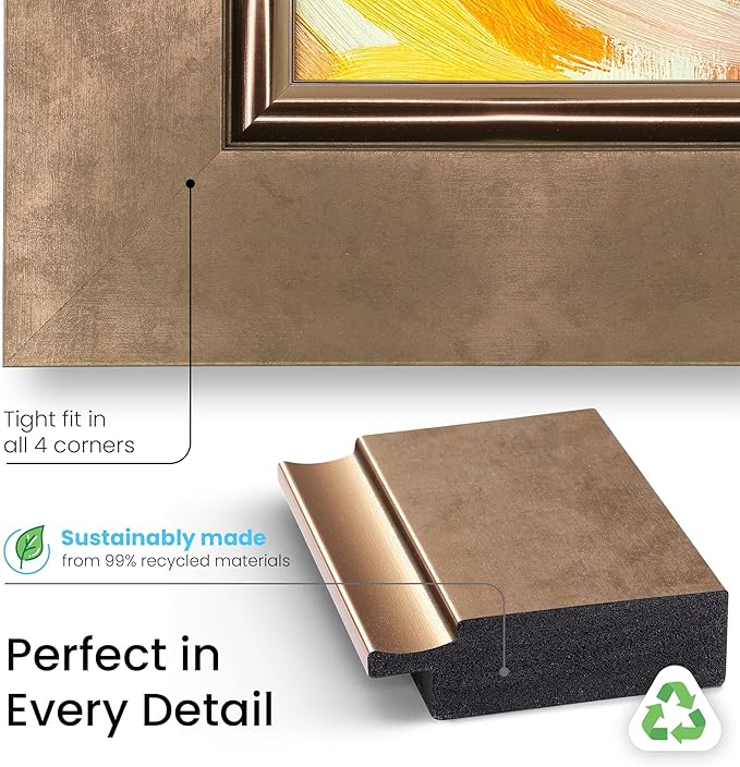 Contemporary Bronze 32" Premiere Deco TV Frame - Compatible ONLY with Samsung The Frame TVs (Fits 2021-2025, LS03A, LS03B, LS03C, LS03D, LS03FA)