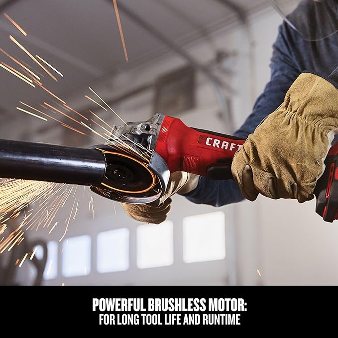 Craftsman V20 Angle Grinder, 4-1/2-Inch, Tool Only (CMCG450B)