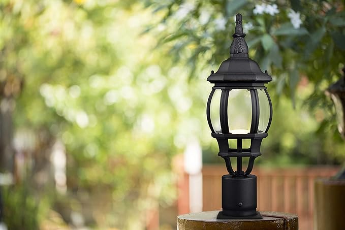 Standard 3-Inch Diameter Outdoor Pier Base, Weather-Resistant Aluminum for Porch, Patio, and Deck – Design House, 588004
